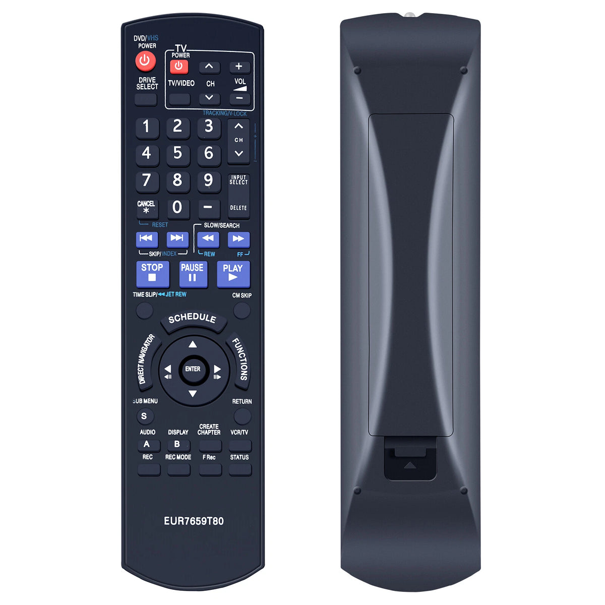 EUR7659T80 For Panasonic DVD Recorder Player Remote Control DMR-EZ475VK