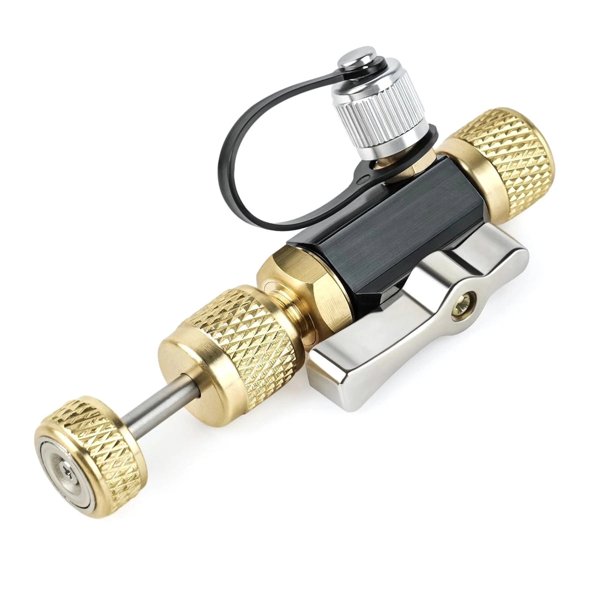1/4" Vacuum Rated Valve Core Tool for HVAC Maintenance, 20 Micron Brass Tool