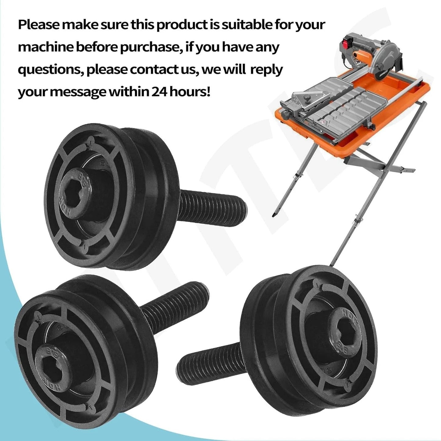 Upgradable 305784005 305784001 Tile Saw Roller Assembly for Ryobi/Ridgid 7"...