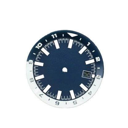 Green Luminous Steel Watch Dial Plate Replacement For Seiko NH35 NH35A Movement