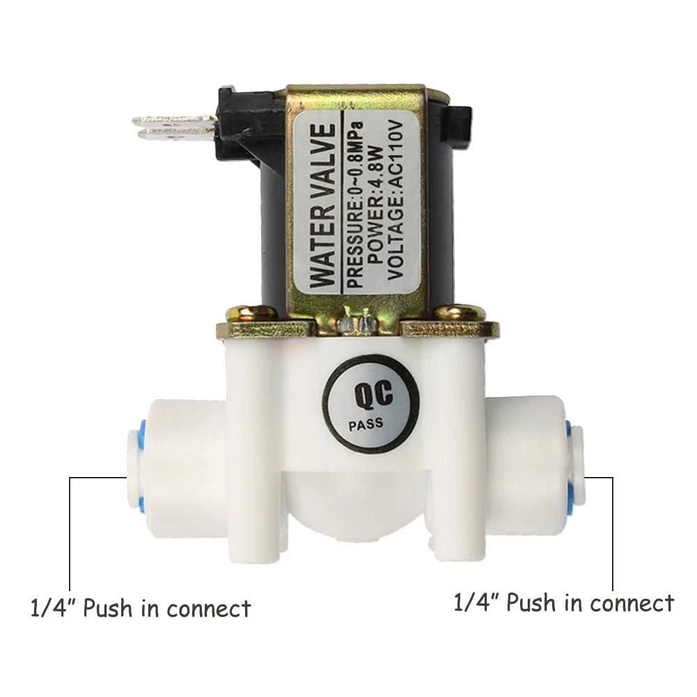 Beduan 110V 1/4" Inlet Water Solenoid Valve Normally Closed for RO