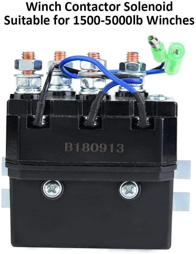 Winch Solenoid Relay, Contactor Reversing Relay for 1500-5000lb ATV...