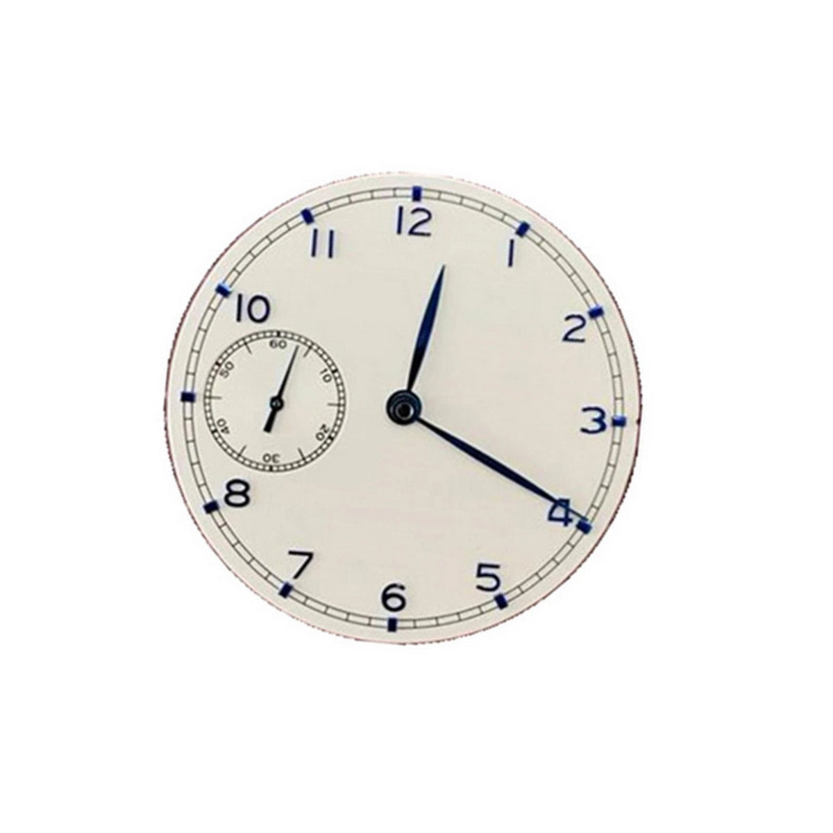 White 37mm Watch Dial Plate With Hands For ETA 6497 ST3600 Movement Parts C