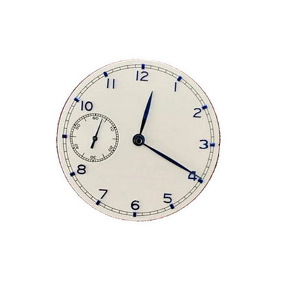 White 37mm Watch Dial Plate With Hands For ETA 6497 ST3600 Movement Parts C