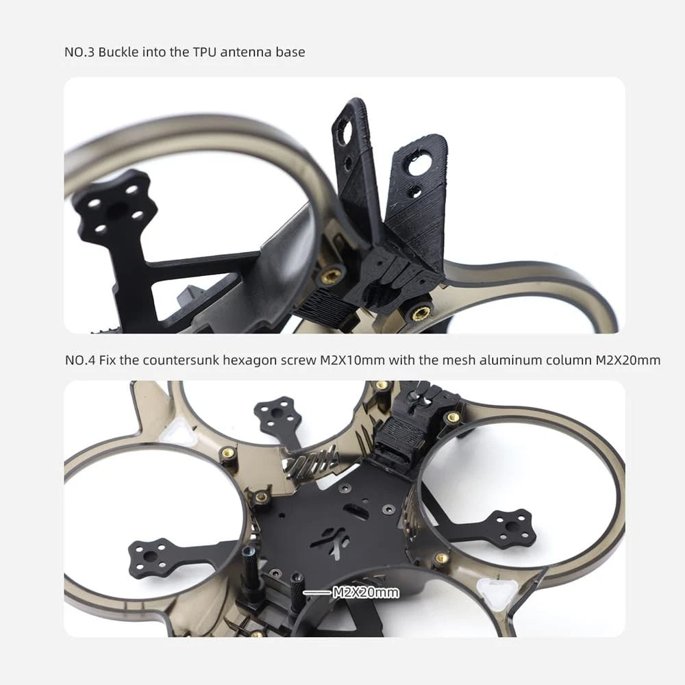 HGLRC 2inch Cihoop FPV Drone Frame for Racing Black