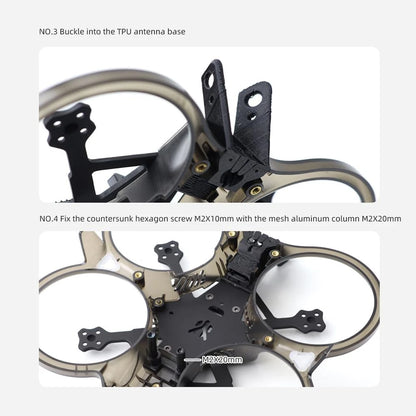 HGLRC 2inch Cihoop FPV Drone Frame for Racing Black