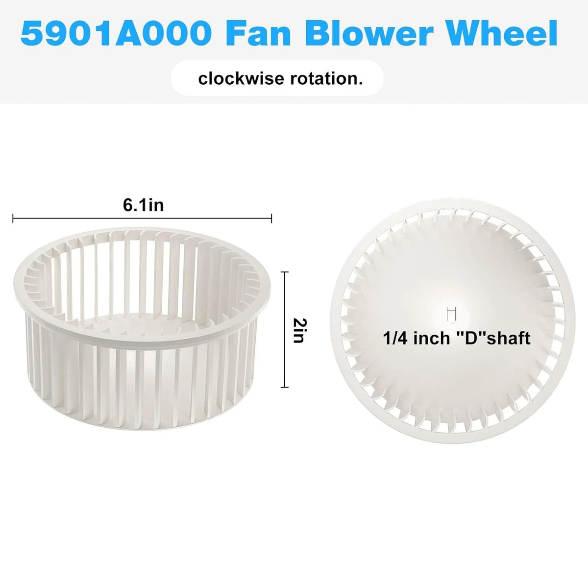 5901A000 Bathroom Fan Blower Wheel for Broan Exhaust Fan, Broan...