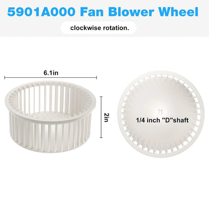 5901A000 Bathroom Fan Blower Wheel for Broan Exhaust Fan, Broan...
