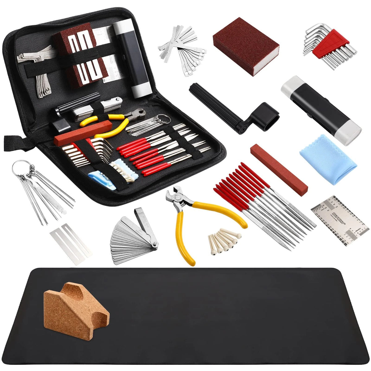 Guitar Repairing Maintenance Tool Kit with Neck Rest Cradle and...