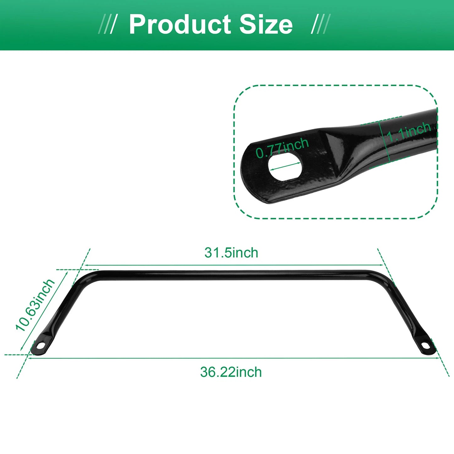 Suspension Stabilizer Tube Bar 5341248-458 for Polaris Ranger 1000 Crew XP