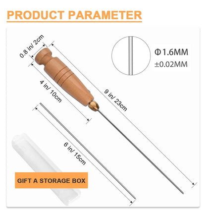 3D Printer Cleaning Filament Clog Tool with Wood Handle,The Must-Have 3D...