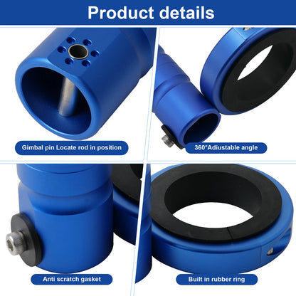 Wakeboard Tower Flag Holder Kits Rail Mount without Drilling Blue