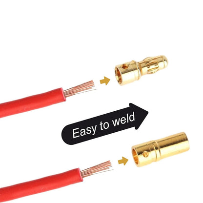 40pcs 3.5mm Gold Bullet Banana Connector Plug   for RC Motor ESC Battery