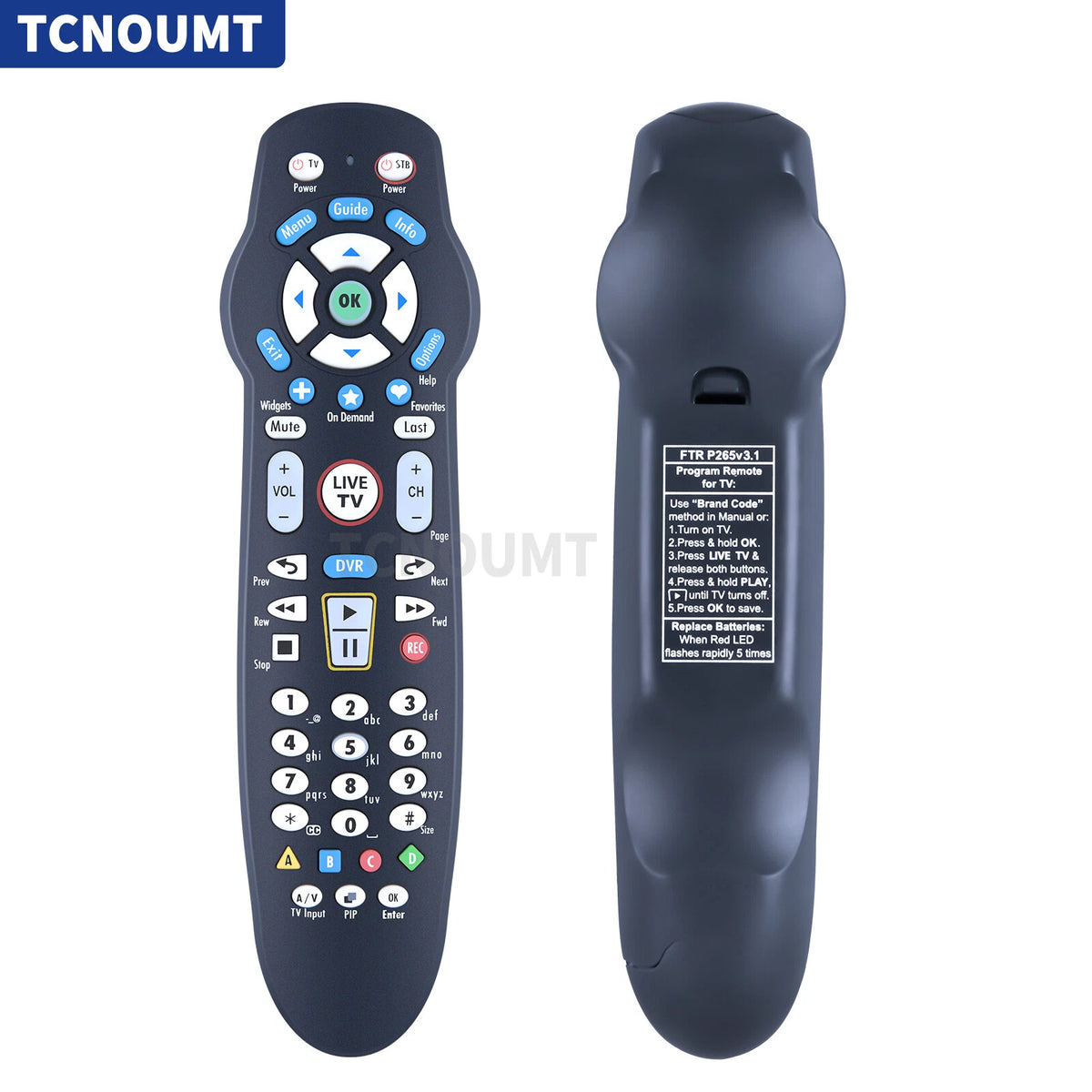 Remote Control For Frontier FiOS TV Verizon FiOS Systems RC26655006/03B P265V3.1