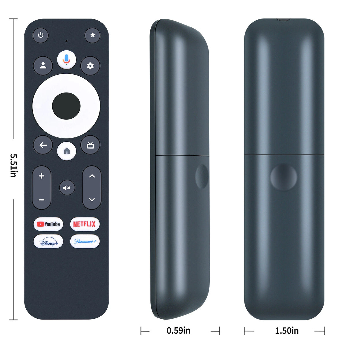 Voice Remote Control For Onn Google TV 4K Pro Streaming Device 100135769