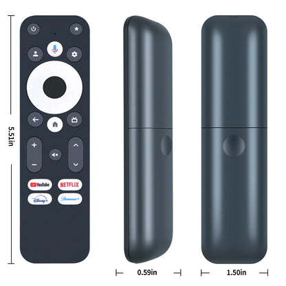 Voice Remote Control For Onn Google TV 4K Pro Streaming Device 100135769
