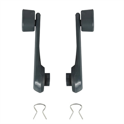Whkdscvmu Set of 2 Grey Interior Window Crank Handles Compatible with Gray