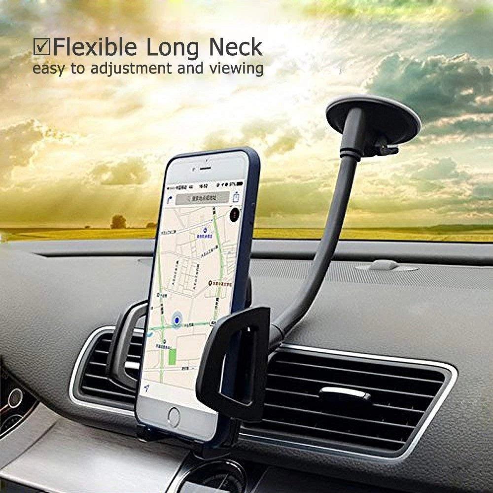 Vansky Car Phone Holder Mount, 3-in-1 Universal Cell 3 in 1 Black