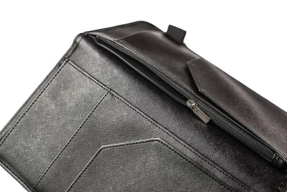 Server Book with Zipper Pocket and Magnetic Closure Booklet black