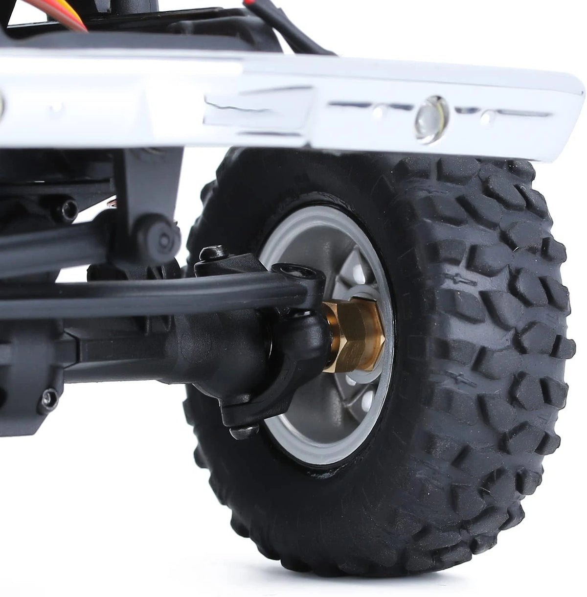 INJORA RC Brass Extended Hex Wheel Hubs for 1/24 Crawler Car Axial AX24...