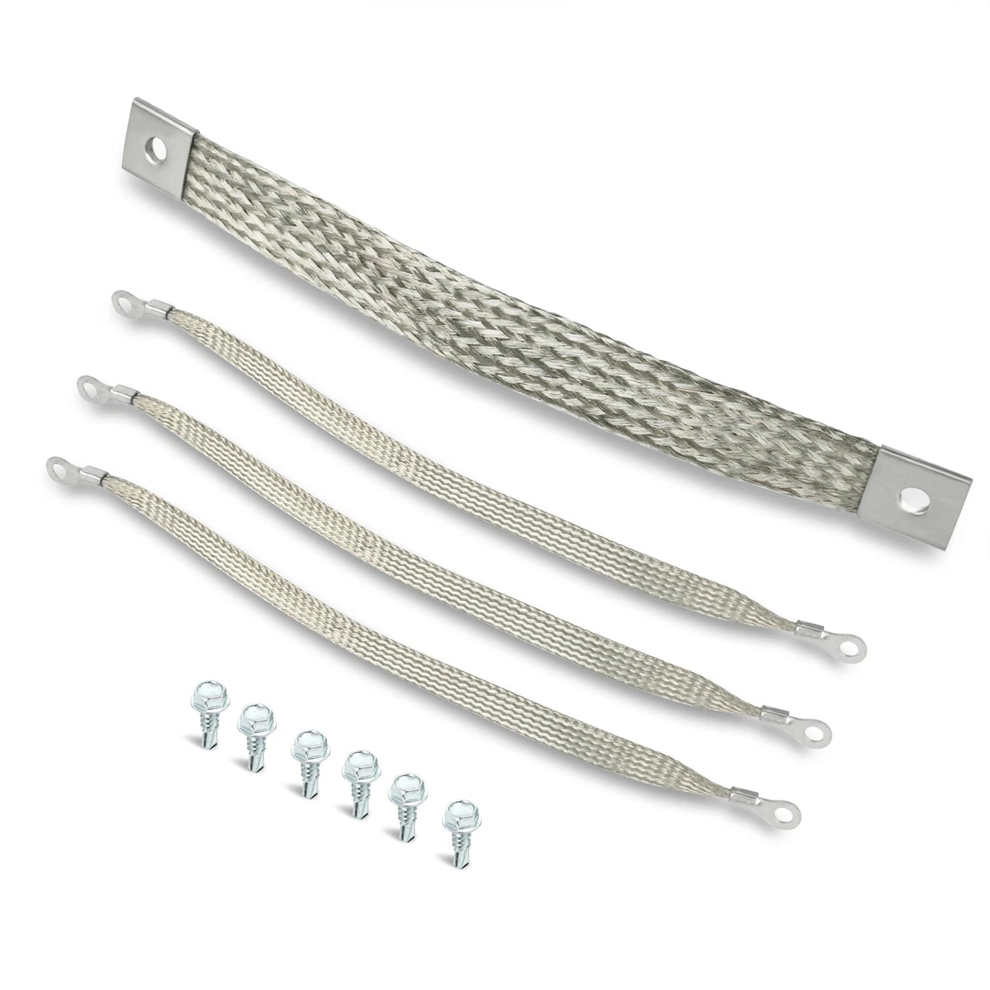 40140 Engine Braided Ground Strap Kit Set of 4