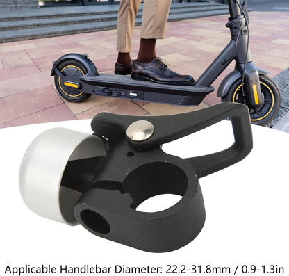 Dilwe Electric Scooter Bell, Aluminum Alloy Handlebar Horn Silver