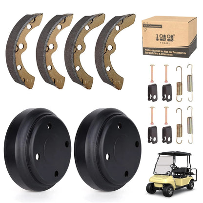 10L0L Golf Cart Brake Repair Kit for Club Car DS 1995-Up and With Spring