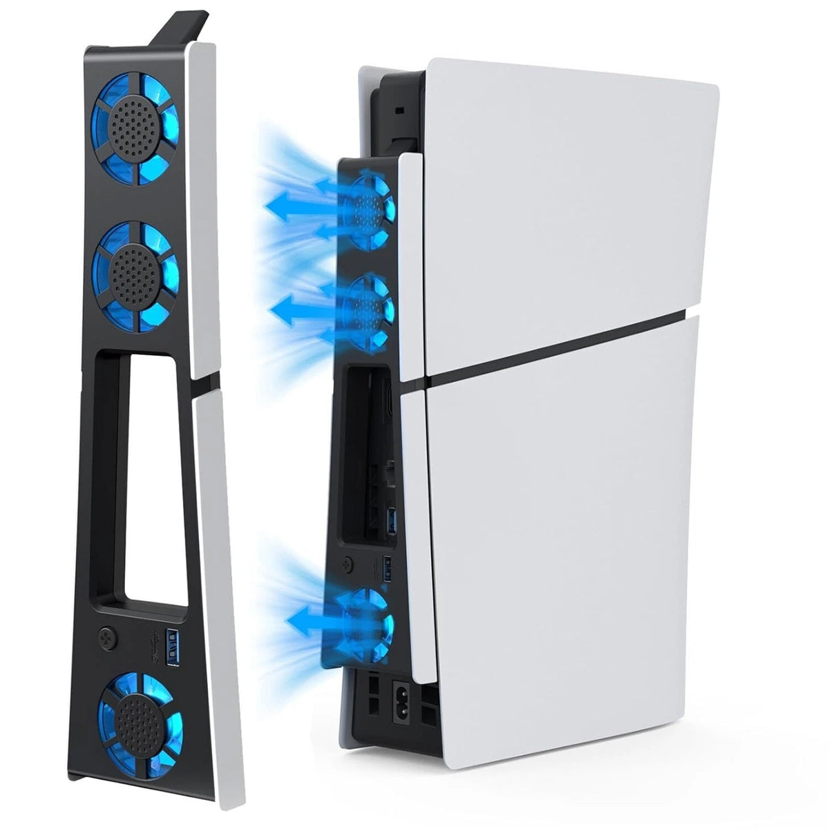 External Cooling Fan Cooler Game Accessories For Sony PlayStation 5 Slim Console