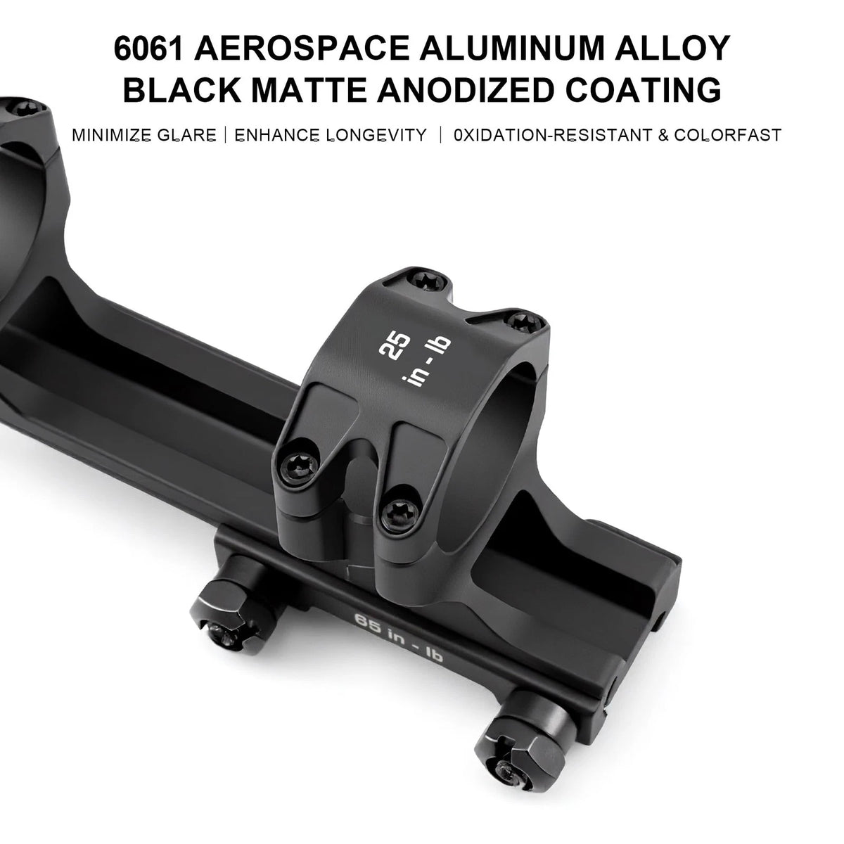 Techhunters Precision Rifle Scope Mounts - 6061-T6 Aluminum 30MM, BLACK