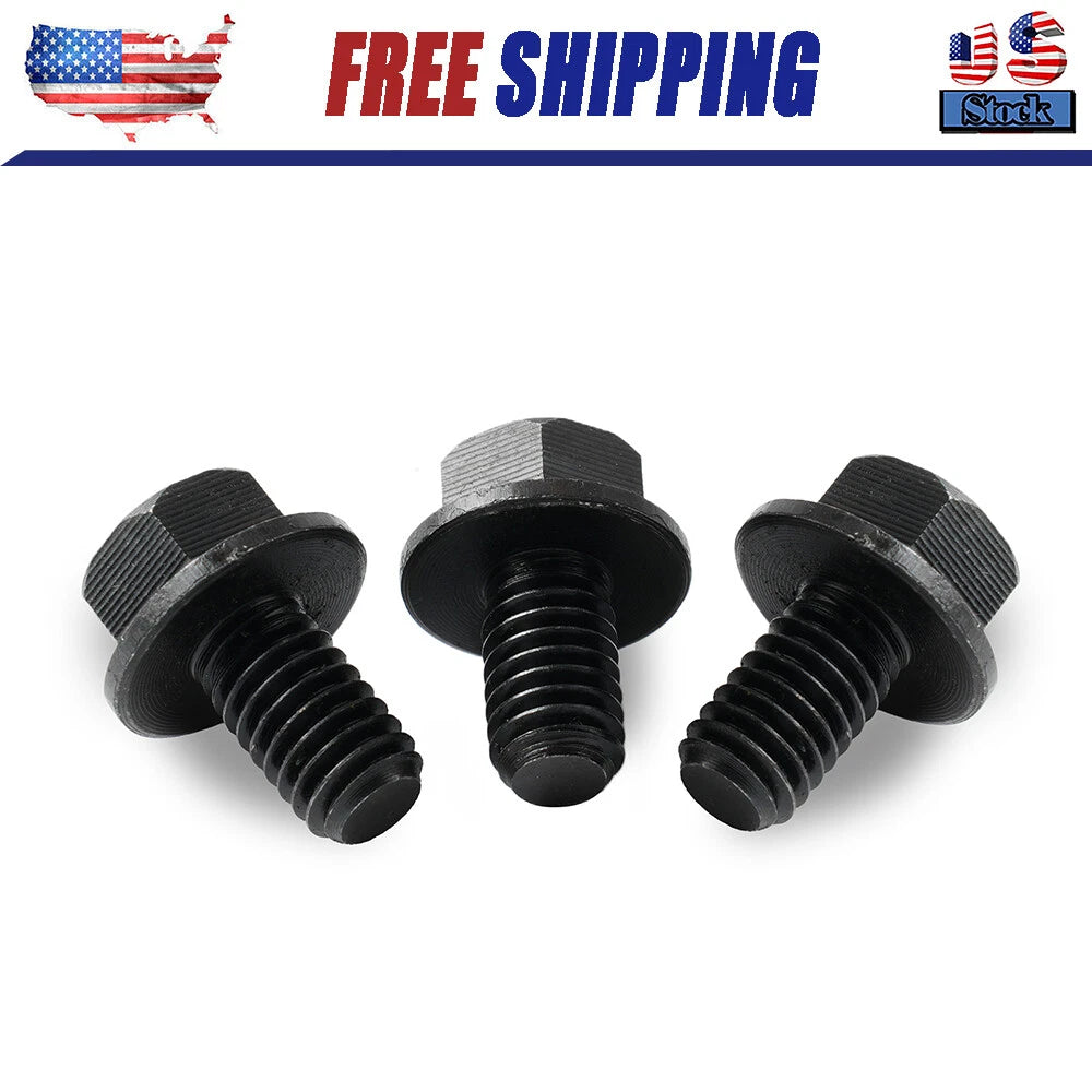 Torque Converter Bolt Kit for Turbo 350/400 3/8"-16 Grade 5 3 Pack Replace 38765