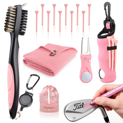Pink Golf Accessories for Women, Acrylic Paint Ink 16 Pcs