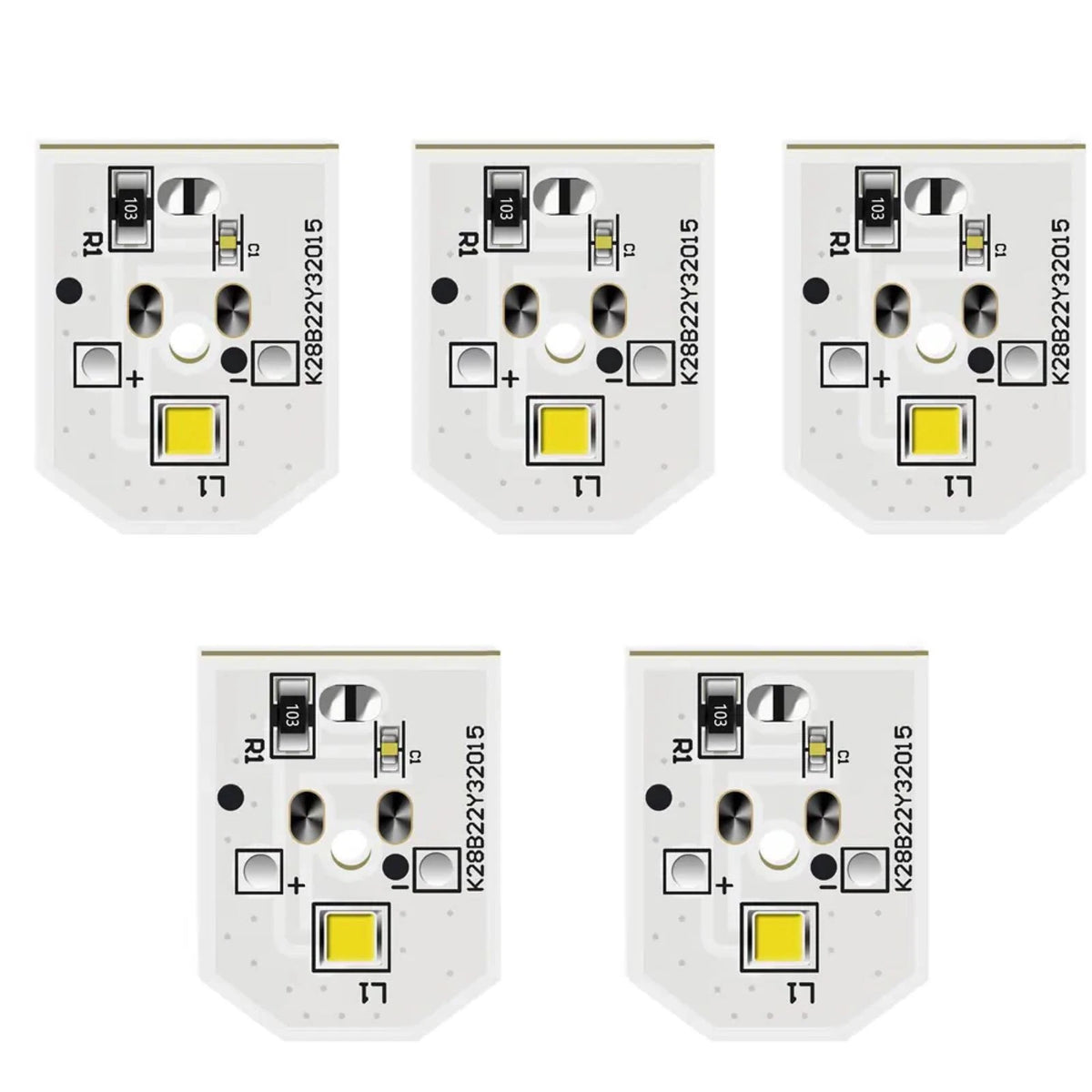 5PCS  Refrigerator LED Light Bulb Board For GE Refrigerator GFE26GGHCBB