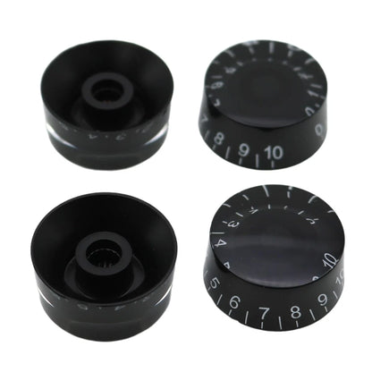 AITAIYA 4pcs Black LP Electric Guitar Knobs and Bass Speed