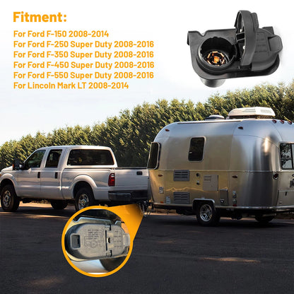 7 Way Trailer Brake Harness Towing Connector w/ Bracket For Ford F-150 2008-14