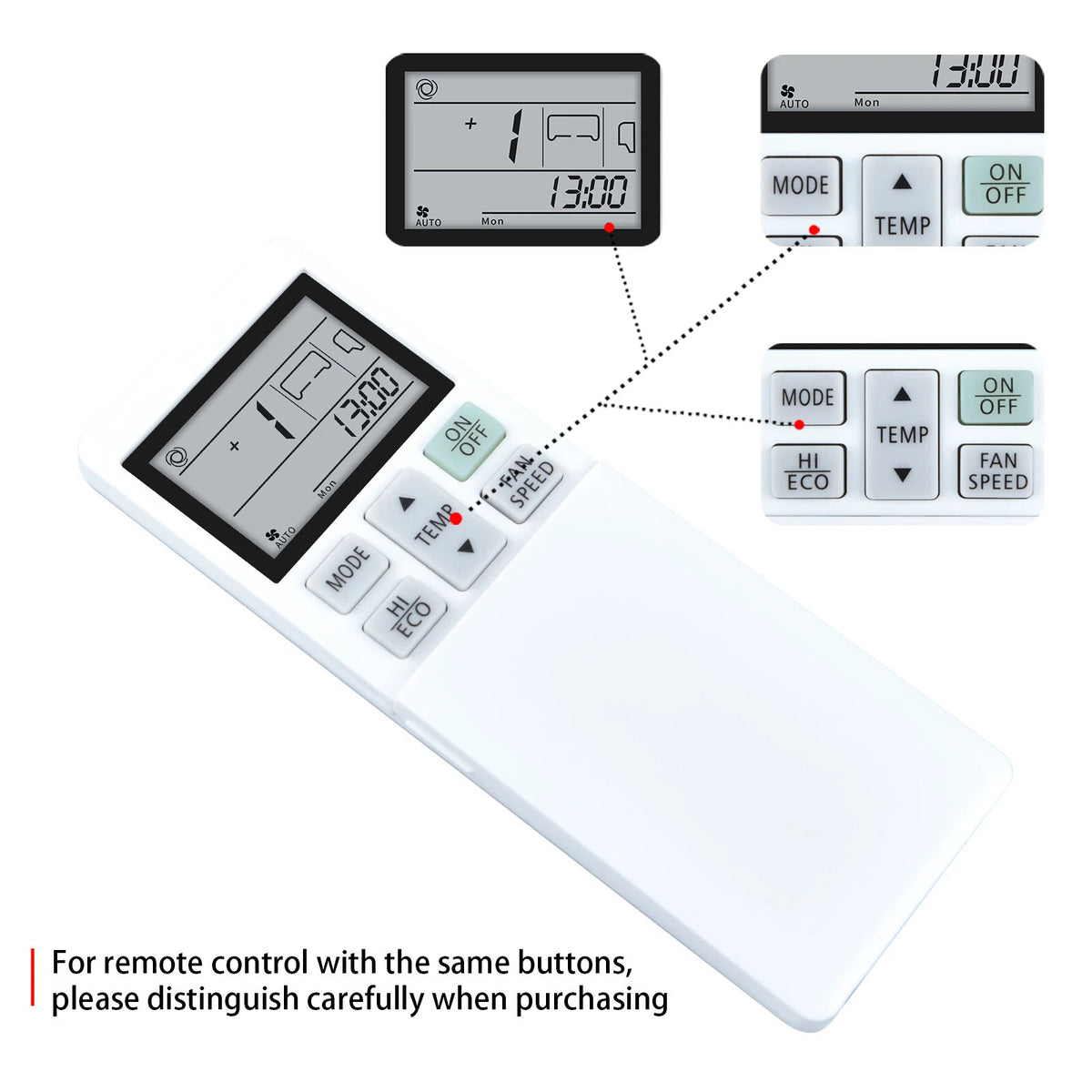 RLA502A700B For Mitsubishi Heavy Industries Air Conditioner Remote Control