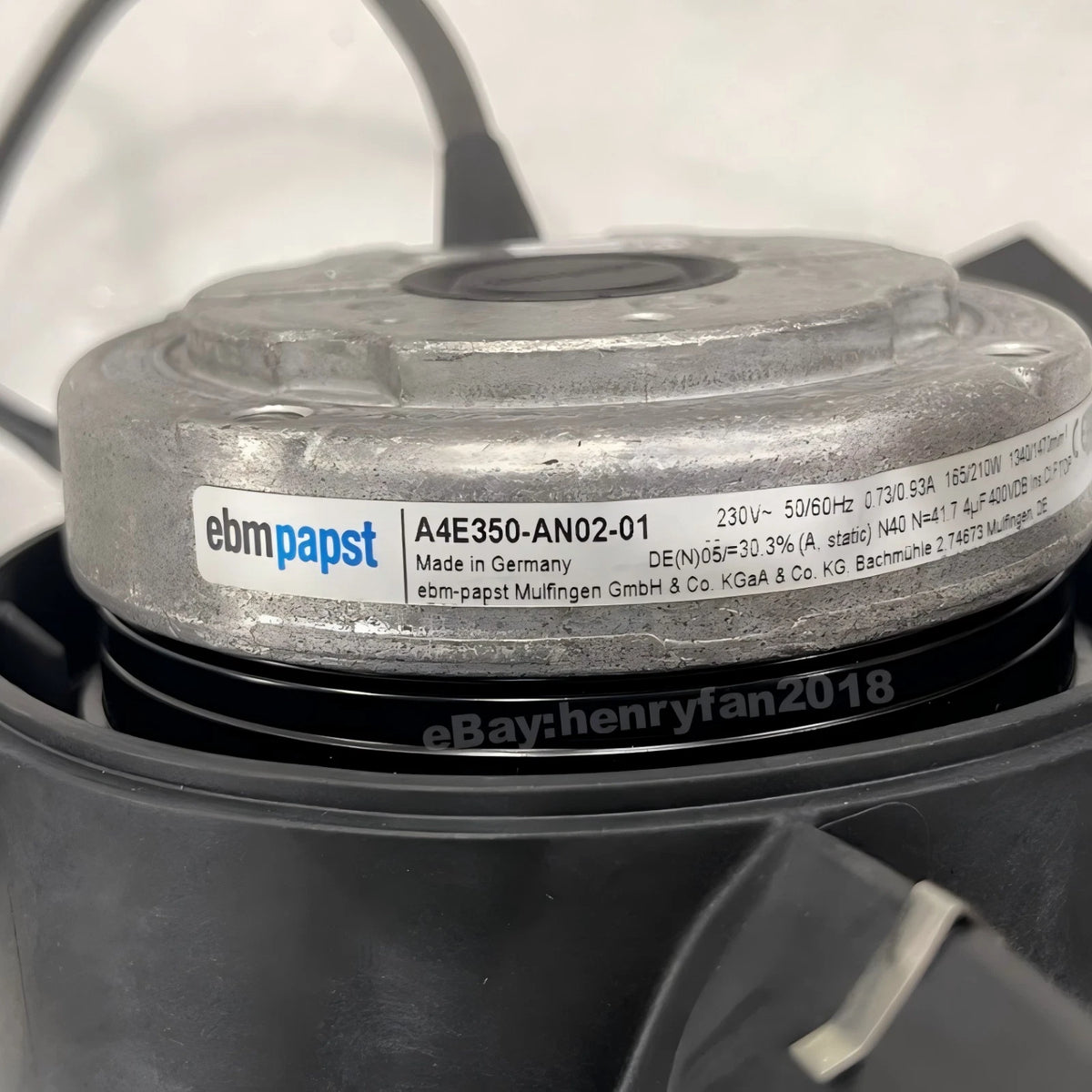 A4E350-AN02-01 ebmpapst AC230V Axial Fan Inverter & Electrical Cabinet Cooling