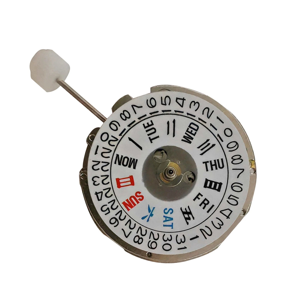 Automatic Mechanical Movement Day Date Crown at 3 For NH36 27.4mm Diameter