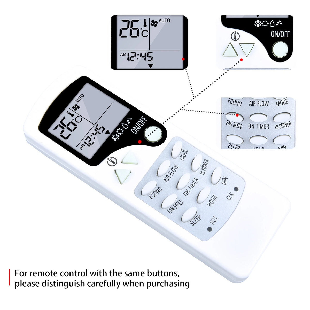 ZH-LW03 AC A/C Remoto Control For CHIGO Air Conditioner ZH/LW-03