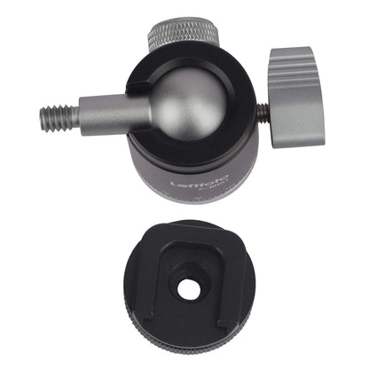 Camera Tripod Mini Ball Head Adapter 360 Degree Rotatable Pan 90°Tilt Black
