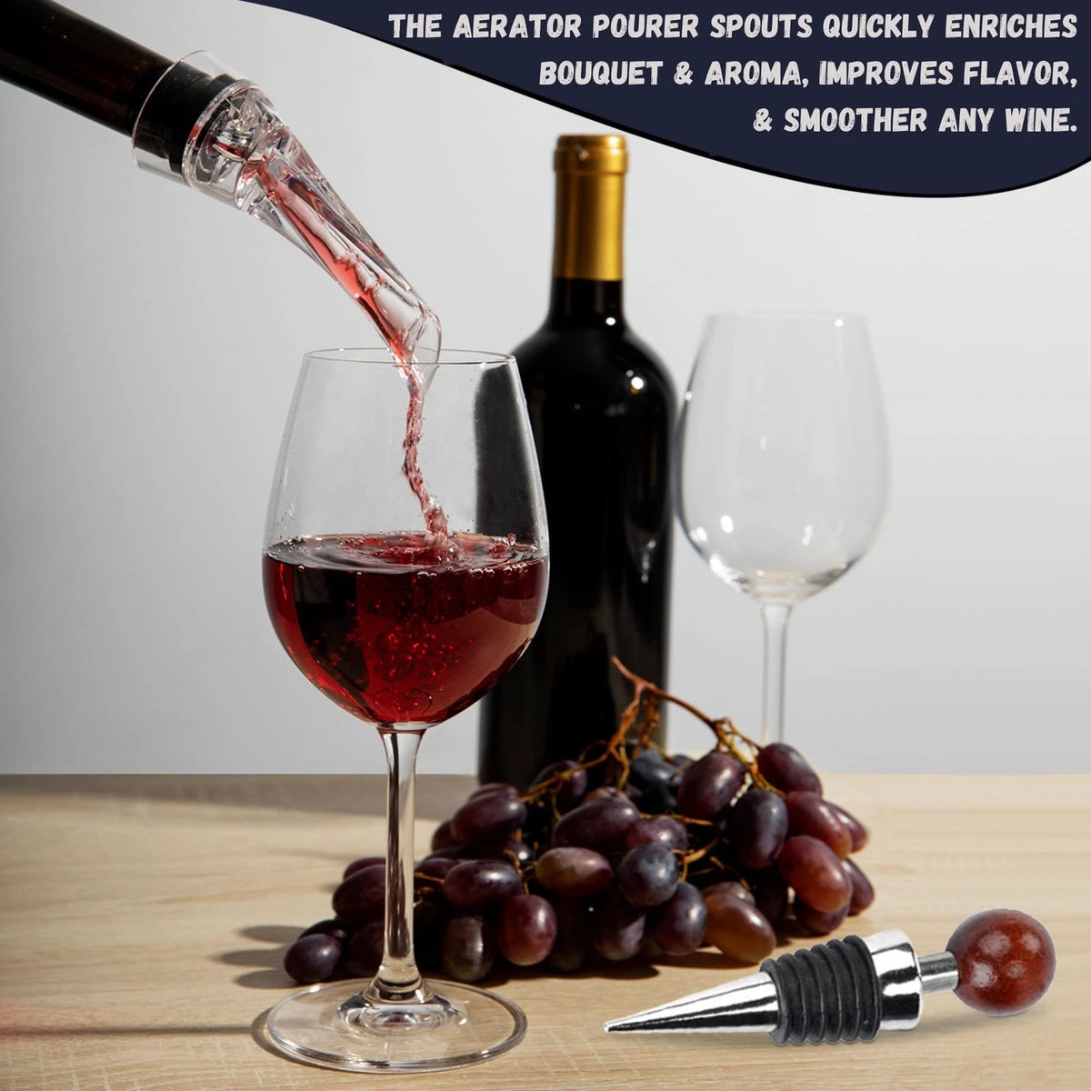 A&A Wonders Wine Accessories Set, Featuring 3 in-1 R, ~ BEST VALUE ~