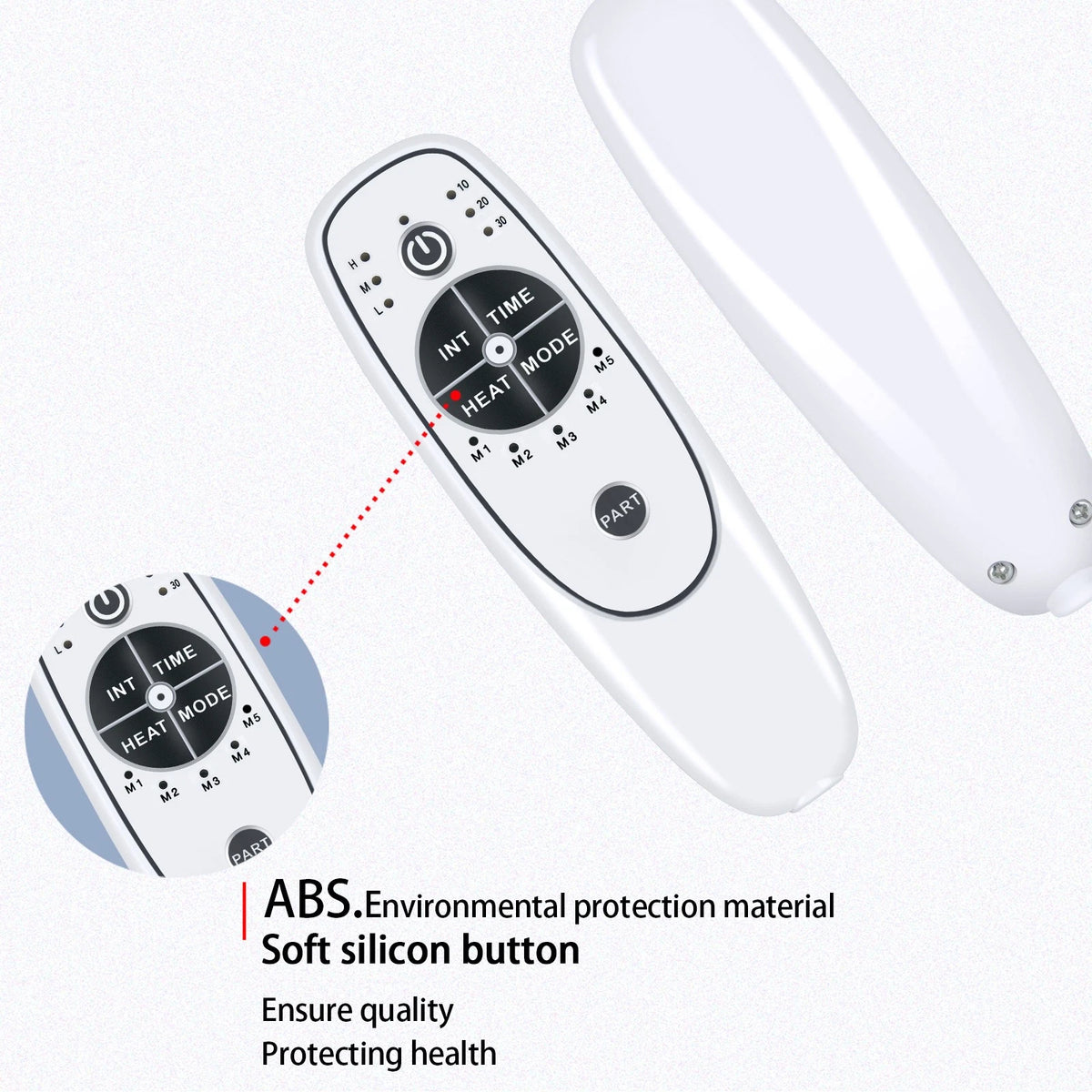 8-pin Female Plug DN-34C 6 Button Heat & Vibration Remote Controller