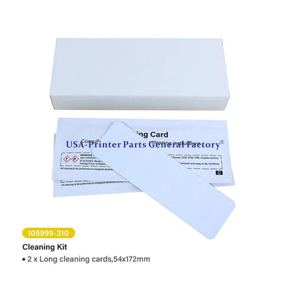 10pcs X 105999-310 54x172mm cleaning cards Fit For Zebra  ZC100,ZC300 Series