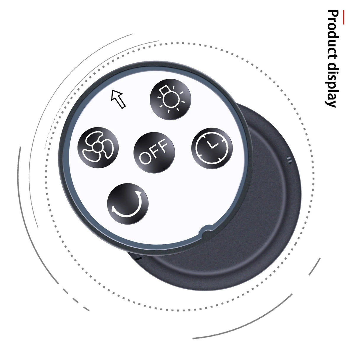 Replacement Remote Control For Onnilife Oscillating Rechargeable Fan A10 A14