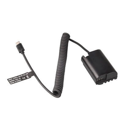 USB-C to DMW-BLK22/DCC17 Dummy Battery Power Cable For Panasonic GH3 Camera