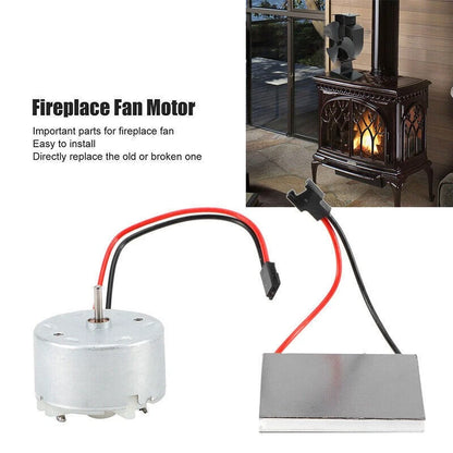 Metal Plastic Fireplace Fan Motor For Stove Burner Fan Heater Spare Parts Set J
