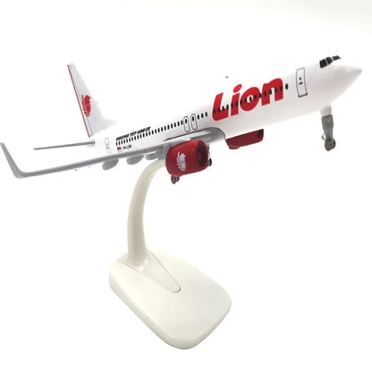 1:350 Scale Diecast Alloy Lion Air B737 Airplane Aircraft Model Souvenir Display