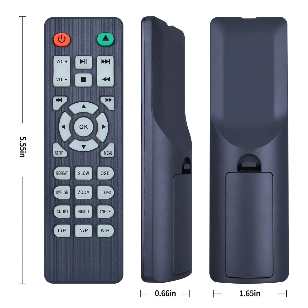 Replacement Remote Control For Desobry Mini DVD Player HDMI MD115B