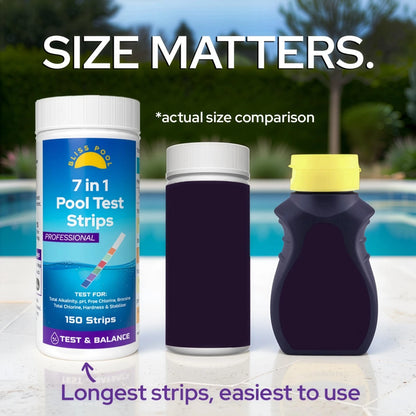 Pool Test Strips 7 in 1 (150 Strips) with App, Easy & Accurate Swimming Pool...