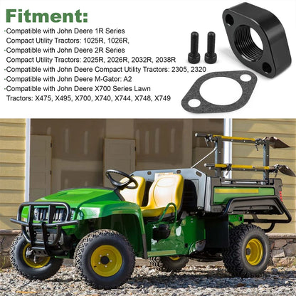 Engine Block Coolant Heater Adapter Kit For John Deere Compact Utility Tractors