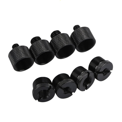 5/8 Female To 3/8 Male,1/4 Female To 5/8 Male Mic Thread Screw Adapter Kits 8*